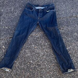 Nudie Jeans Dark Blue Slim Fit Denim